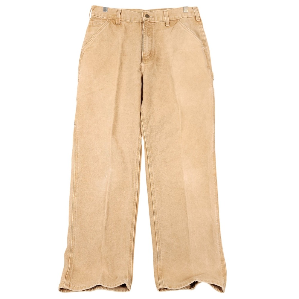Carhartt B11-BRN Original Dungaree Fit Duck Canvas Work Pants Brown Mens 32x30